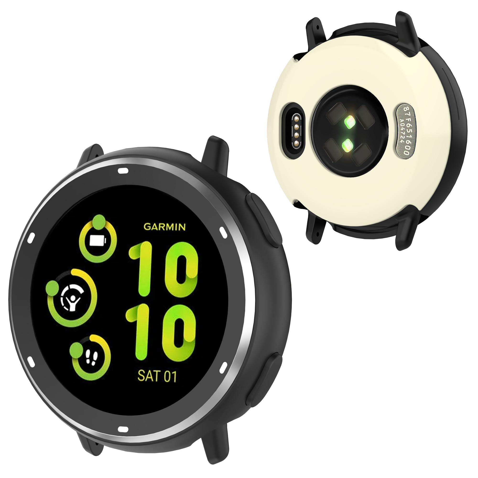 GARMIN コンパクトデバイス ケース付き Amazon | BEARDDO 2イン1メタルケース Garmin Vivoactive 5用 TPU